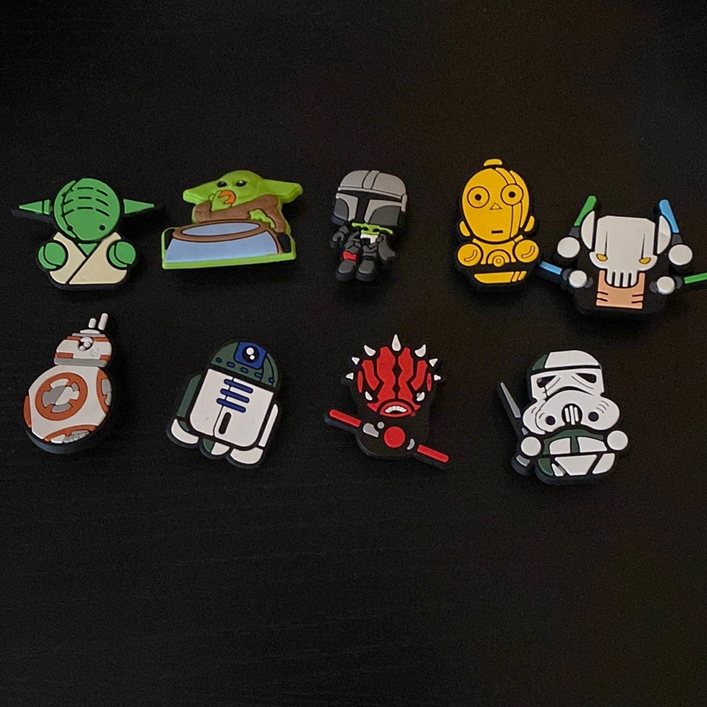 Star Wars Set Of 9 Croc Charm Jibbitz